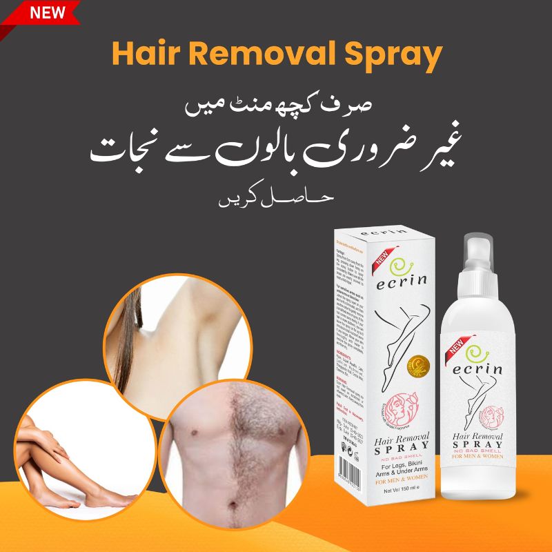 Ecrin Hair Removal Spray💨 for Men & Women | Fast, Gentle Hair Remover