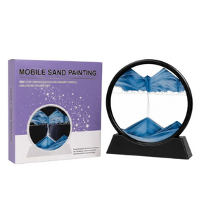 Moving Sand Art Picture | 3D Dynamic Deep Sea Sandscape with Display Stand | Random Color
