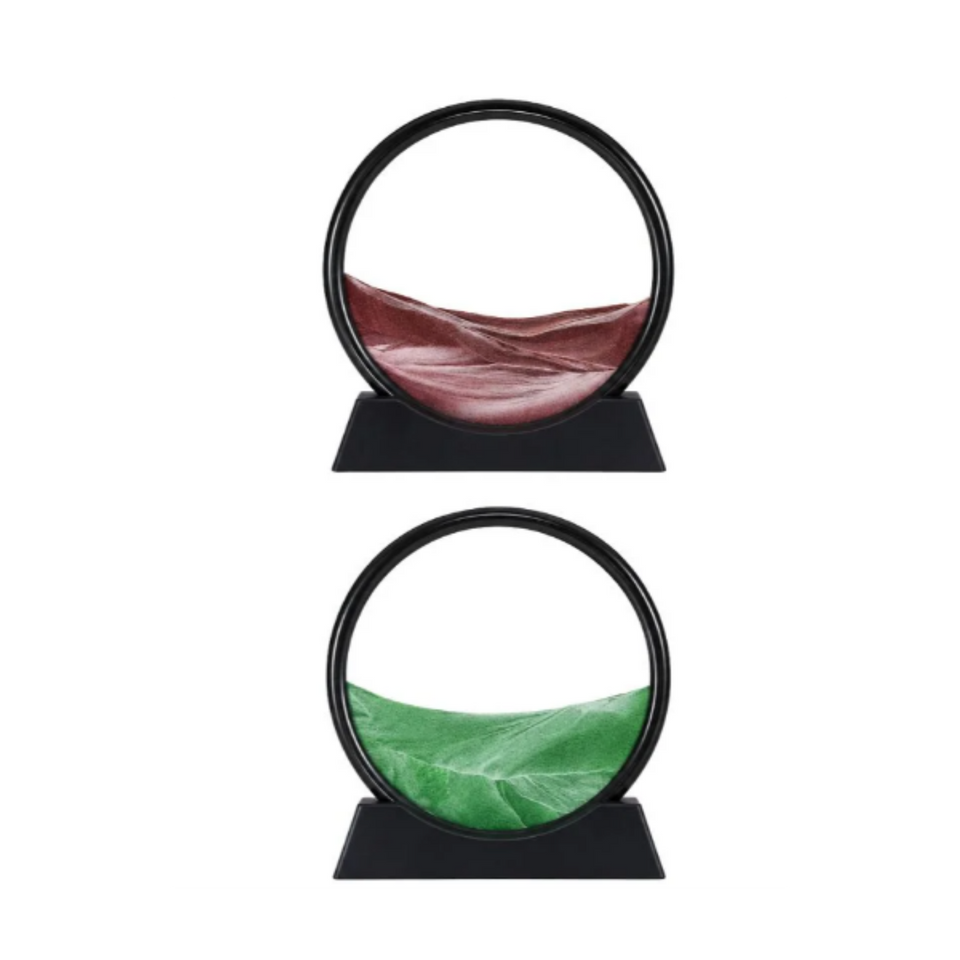 Moving Sand Art Picture | 3D Dynamic Deep Sea Sandscape with Display Stand | Random Color