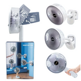 Rechargeable 3-in-1 Clip Fan | Handheld, Desktop & Wall Mounted Portable Fan with 3 Speed Modes