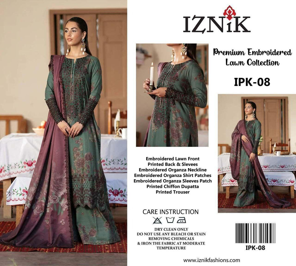 3 piece lawn suit