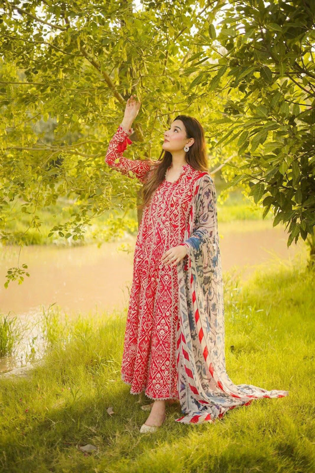 3 piece lawn suit
