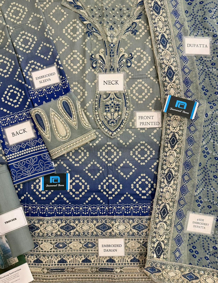 3 piece lawn suit