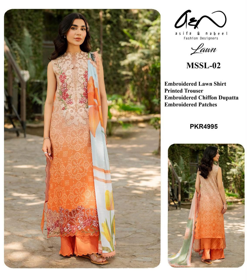 3 piece lawn suit