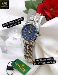 HI QUALITY ROLEX GIRLS DAIMOND CUT WATCHES⬅️  DAIMONDS CUT GLASS