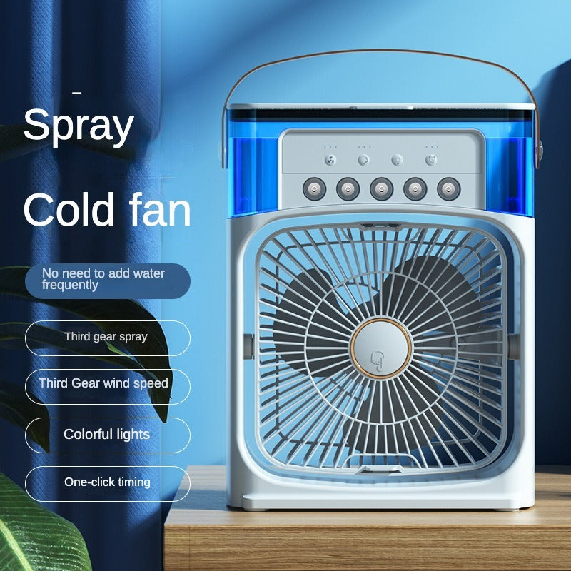 Mini air cooling ❄️ fan multifunction usb new household portable air conditioner humidifier strong wind | protable fan | portable air❄️ cooler (random color)