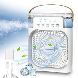 Mini air cooling ❄️ fan multifunction usb new household portable air conditioner humidifier strong wind | protable fan | portable air❄️ cooler (random color)