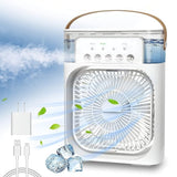 Mini air cooling ❄️ fan multifunction usb new household portable air conditioner humidifier strong wind | protable fan | portable air❄️ cooler (random color)