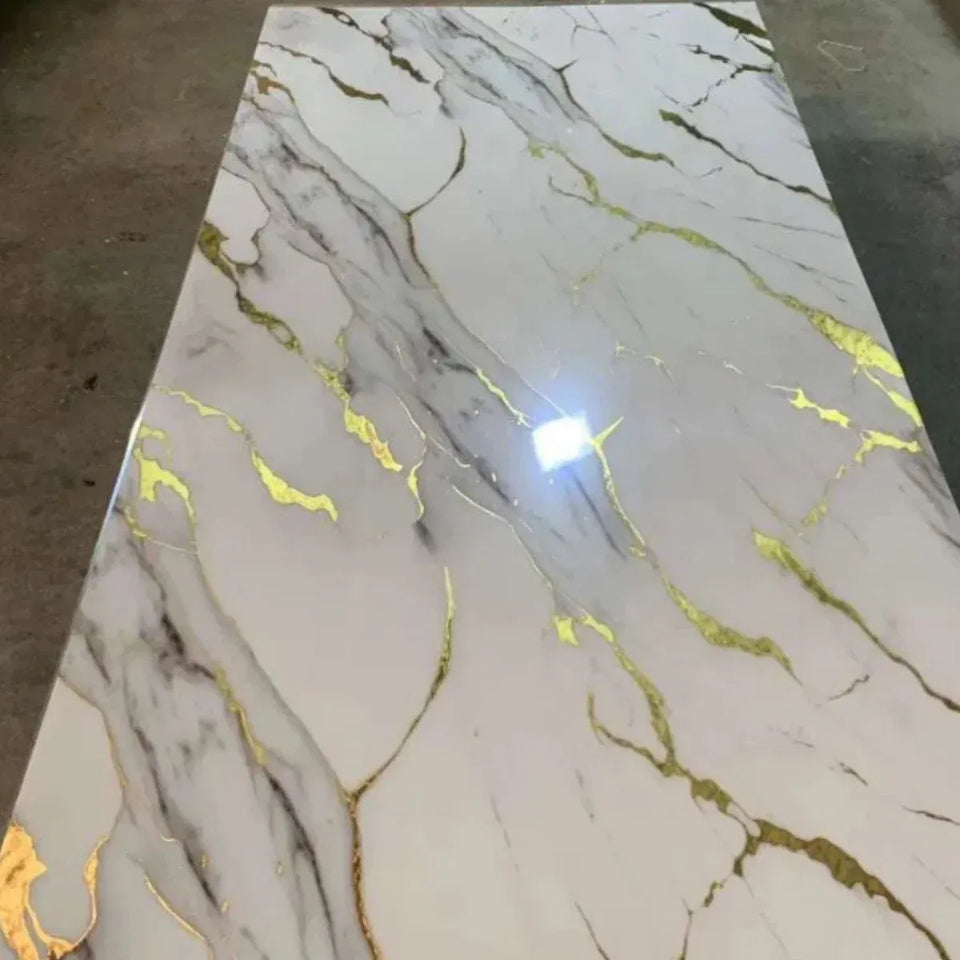 Autumn Brown | Marble Sheet Sticker 60x200cm | Waterproof Self-Adhesive PVC Wallpaper for Furniture Walls