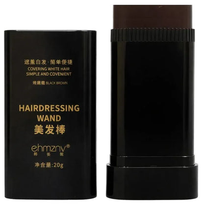Brown Temporary Hair Color Stick | Long-Lasting Gray Coverage Hair Touch-Up Wand | 20g