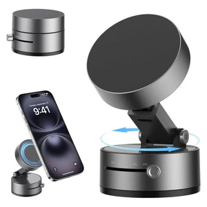 Foldable Magnetic Car Phone Holder | 360° Rotating Suction Mount, Universal