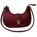 Crescent Luxury Faux Leather Shoulder Bag