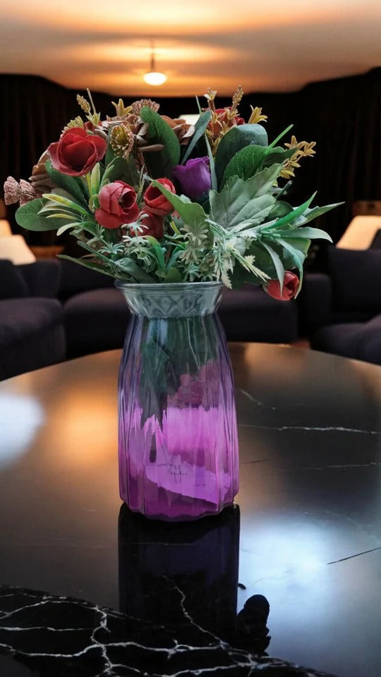 Vibrant Gradient Glass Vase