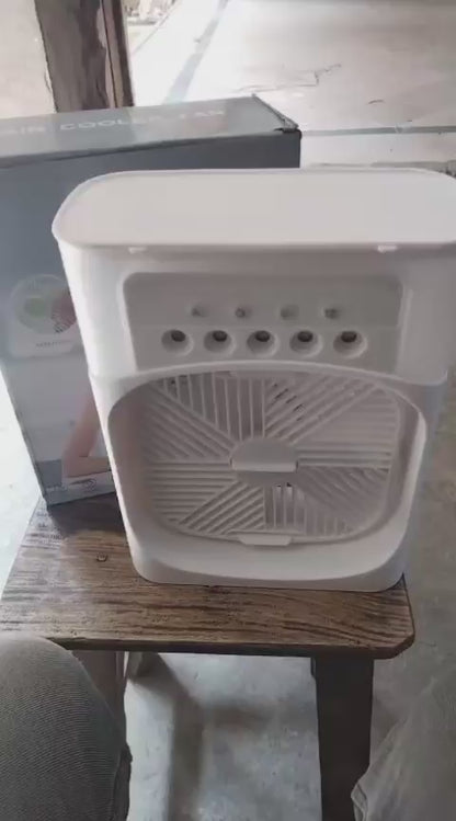 Mini air cooling ❄️ fan multifunction usb new household portable air conditioner humidifier strong wind | protable fan | portable air❄️ cooler (random color)